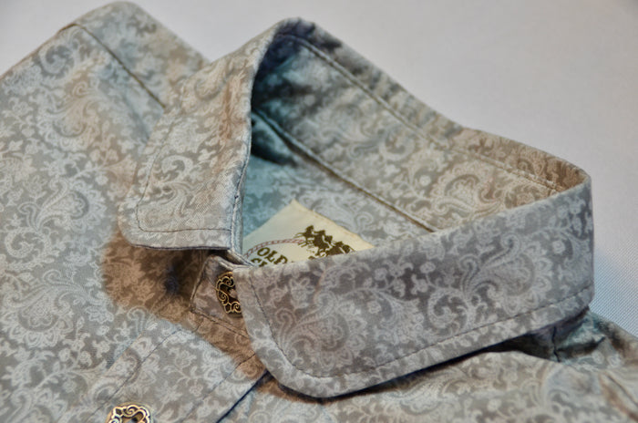 Grey on Grey Paisley - Men's Dakota Shirt