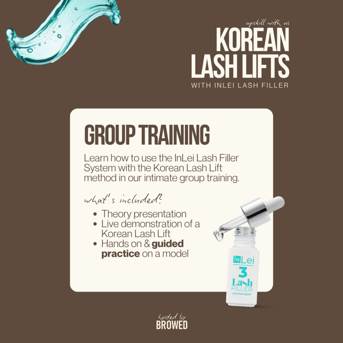 GROUP TRAINING: Korean Lash Lifts with InLei Lash Filler