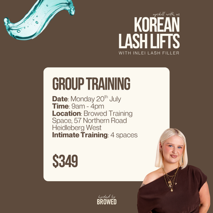 GROUP TRAINING: Korean Lash Lifts with InLei Lash Filler