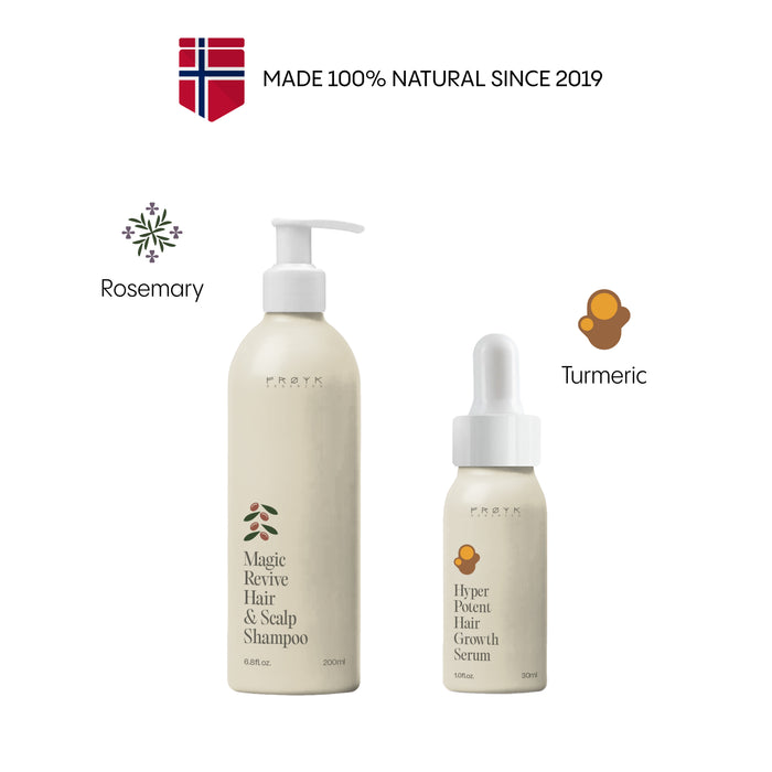 Frøya Organics Hair Growth Essentials Duo clinical studies and scientifically backed results