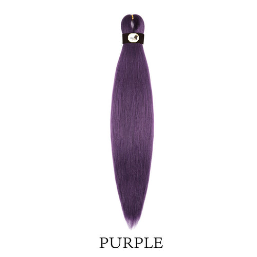 Hairnergy Braids Pre-Stretched 56'' Braiding Hair Extensions (color Purple)