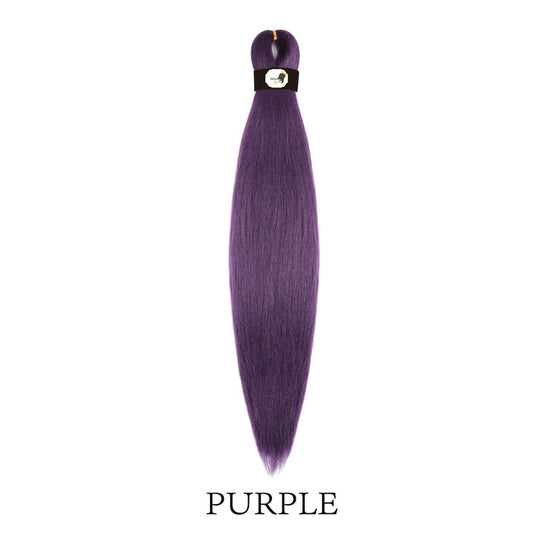 Hairnergy Braids Pre-Stretched 56'' Braiding Hair Extensions (color Purple)