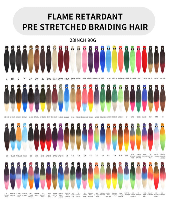 Hairnergy Braids Pre-Stretched 56'' Braiding Hair Extensions (color Silver)