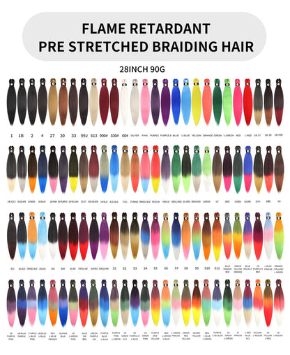 Hairnergy Braids Pre-Stretched 56'' Braiding Hair Extensions (color Silver)