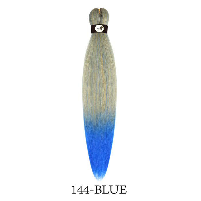 Hairnergy Braids Pre-Stretched 56'' Braiding Hair Extensions Ombre (color 144/Blue)