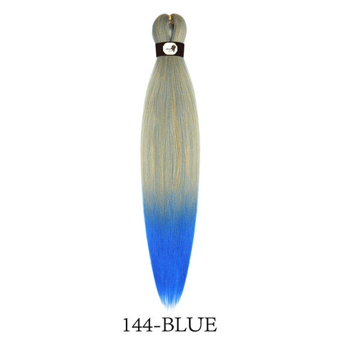 Hairnergy Braids Pre-Stretched 56'' Braiding Hair Extensions Ombre (color 144/Blue)