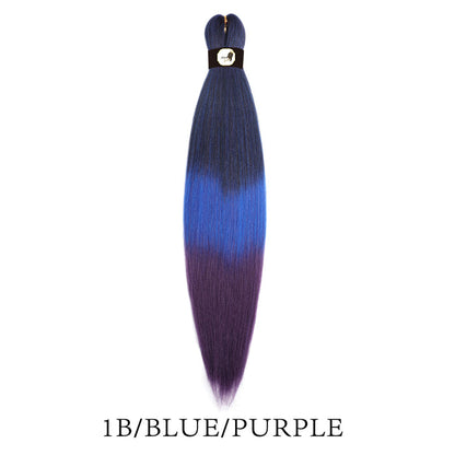 Hairnergy Braids Pre-Stretched 56'' Braiding Hair Extensions Ombre (color 1B/Blue/Purple)