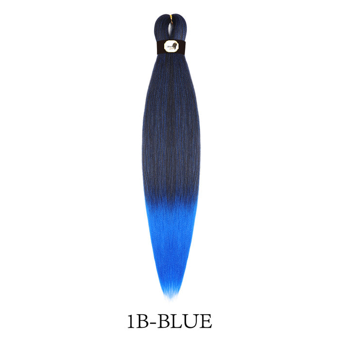 Hairnergy Braids Pre-Stretched 56'' Braiding Hair Extensions Ombre (color 1/Blue)