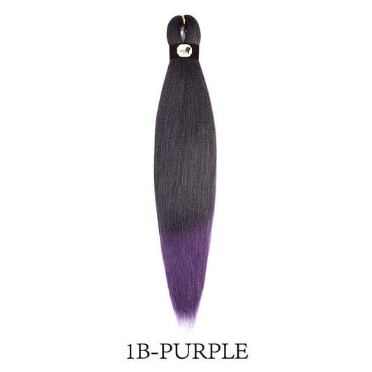 Hairnergy Braids Pre-Stretched 56'' Braiding Hair Extensions Ombre (color 1/Purple)