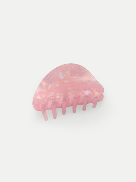 Half Moon Eco Hair Claw | Rose Quartz-Image 1