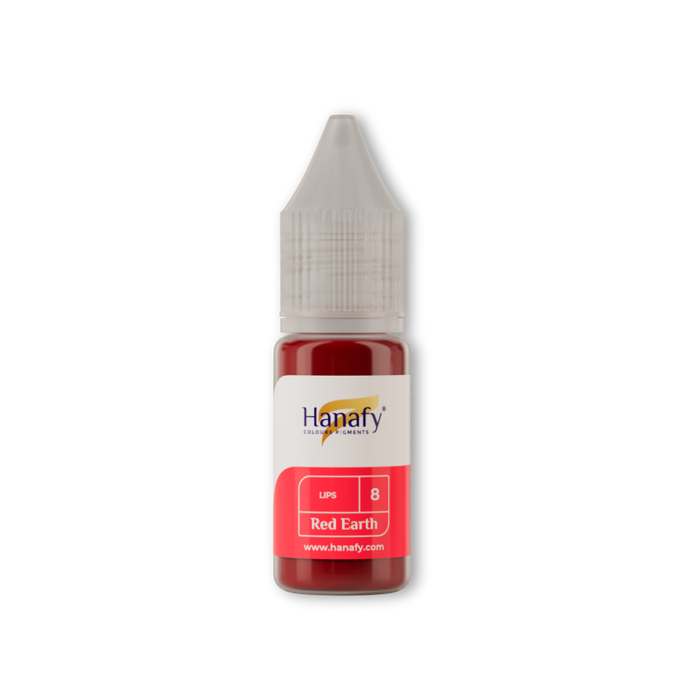 Hanafy Lips №8 Red Earth Hybrid Pigment 10 ml Supreme Permanent