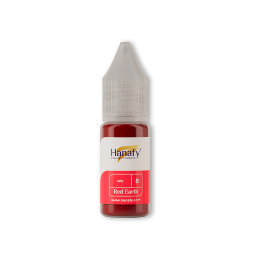 Hanafy Lips №8 Red Earth Hybrid Pigment 10 ml Supreme Permanent