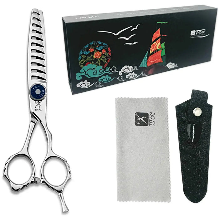 Handmade Japan VG10 Thinning Shears (6”) –Royal Blue - BUYBARBER.COM