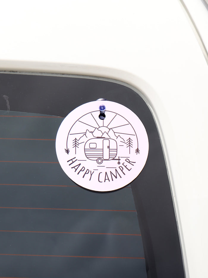 Happy Camper Window Sign | One Colour-Image 1