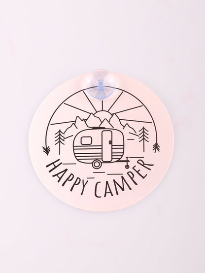 Happy Camper Window Sign | One Colour-Image 2
