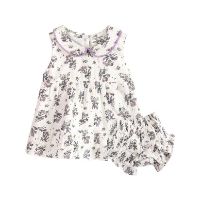 Hatti Floral Baby Dress + Bloomer (Organic)
