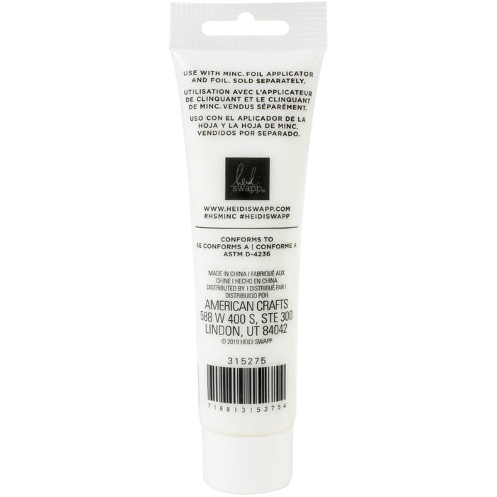 Heidi Swapp - Minc Texture Paste 3oz - Clear/White