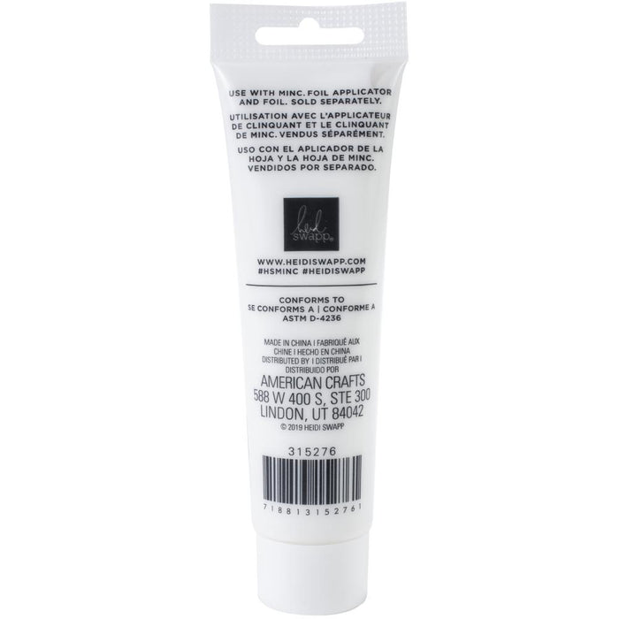 Heidi Swapp - Minc Texture Paste 3oz - Clear/White