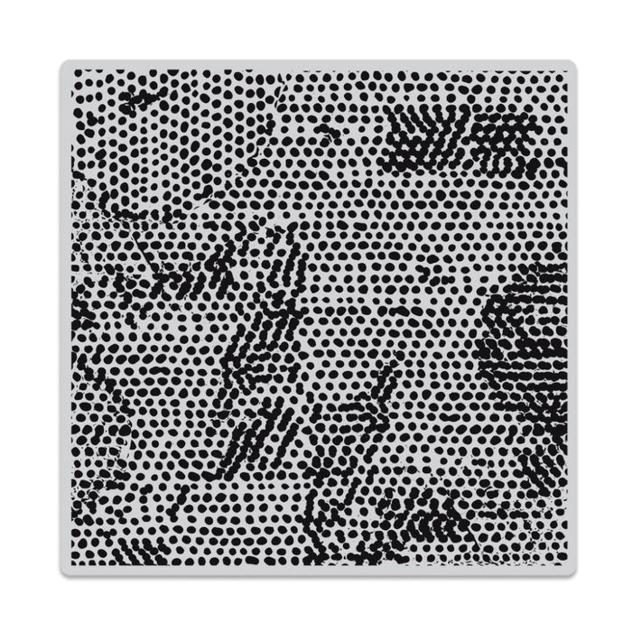 Hero Arts - Cling Stamp 6"X6" - Rough Dot Bold Prints. Looking to add texture? Look no further! We are loving the distressed, industrial theme of this cling, and it is equally lovely when stamped and heat embossed. Measuring 6x6 inches. Available at Embellish Away located in Bowmanville Ontario Canada.