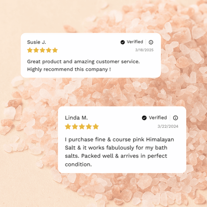 Customer reviews and testimonials for Coarse Himalayan Pink Salt from Craft 360