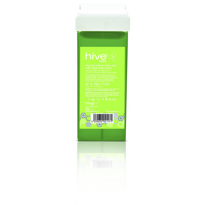 Hive Wax Tea Tree Crème Roller Wax 100g With Large Fixed Head