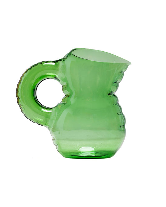 Home Studyo Jug 'Emily' Emerald Glass