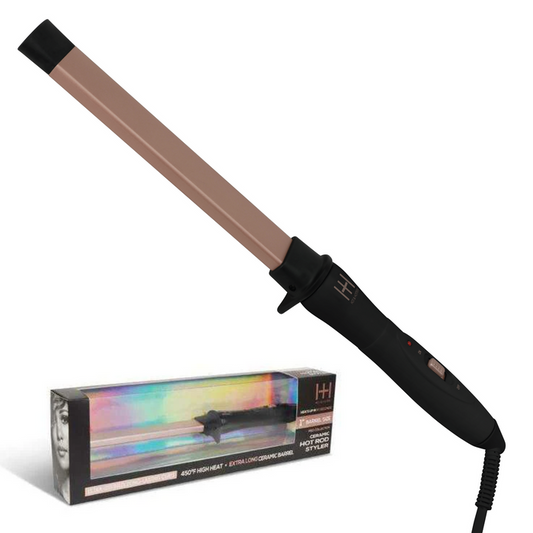 Hot & Hotter Ceramic Hot Rod Hair Styler Wand 1 Inch, 1 Count, Rose Gold