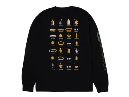 Huf - Jewelry Long Sleeve T-Shirt - Black