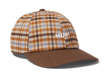 Huf - Shadow Plaid 6 Panel Cv Hat - Brown