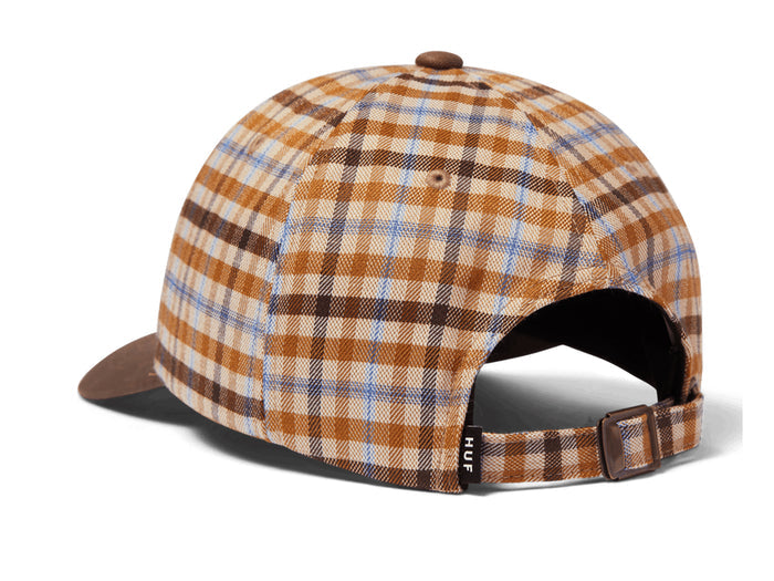 Huf - Shadow Plaid 6 Panel Cv Hat - Brown