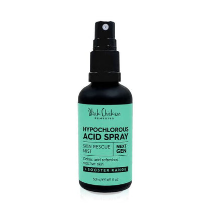 Hypochlorous Acid Spray ingredients — Aqua, Sodium Chloride, Hypochlorous Acid, Acetic Acid