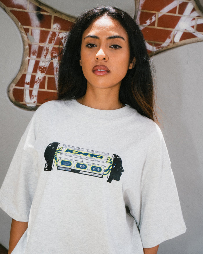 Ichpig - Headwave T-Shirt - White Marle