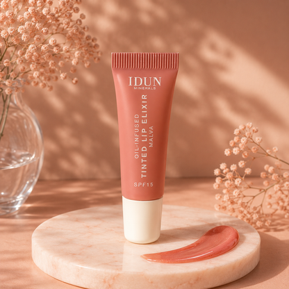 Idun - Oil-Infused Tinted Lip Elixir, SPF 15 (3 farver)