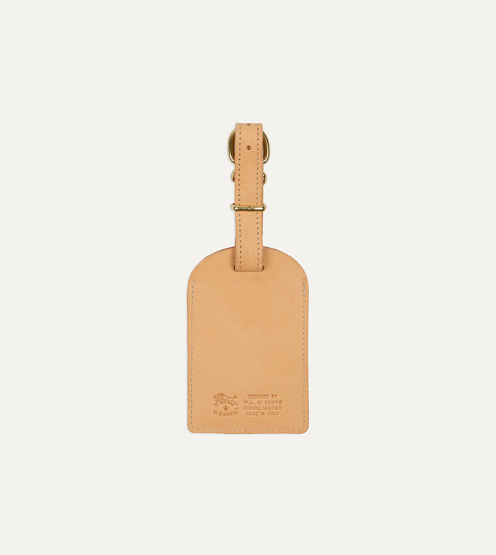Il Bisonte Leather Luggage Tag