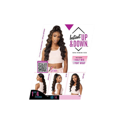 Instant Up & Down Pony Wrap & Half Wig Ud 14