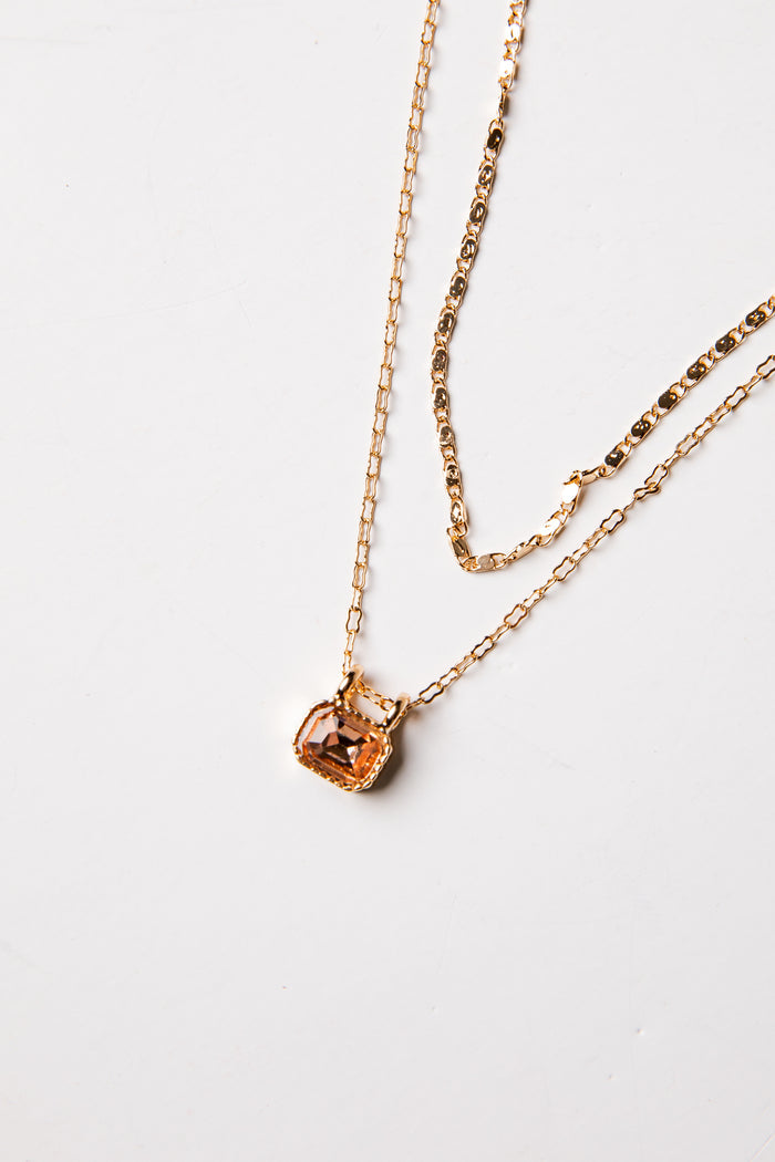 Isabel Gold Layered Gemstone Necklace