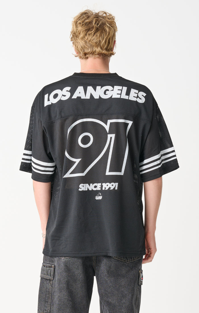 Italic Game Short Sleeve Mesh Jersey - Black