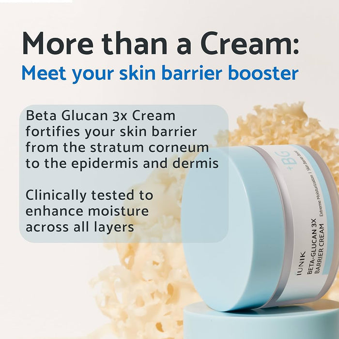 Iunik Beta - Glucan 3x Barrier Cream 50ml كريم ايونيك بيتا جلوكان 3x باريير - Princess Cosmetics Qatar