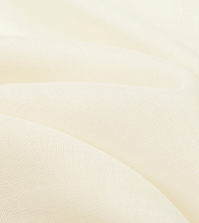 Ivory and Burgundy Shoestring Border Silk Pocket Square
