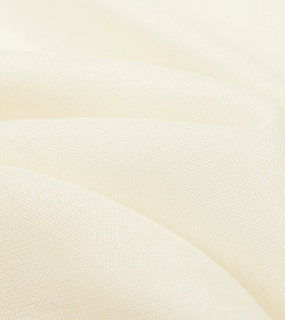 Ivory and Burgundy Shoestring Border Silk Pocket Square