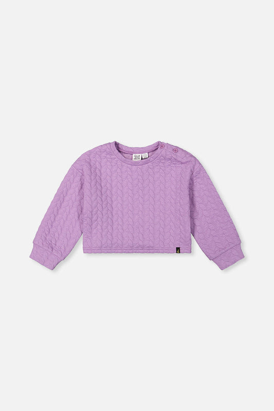Jacquard Sweatshirt Purple-0