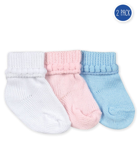 Jefferies Bubble Baby Bootie-Pink