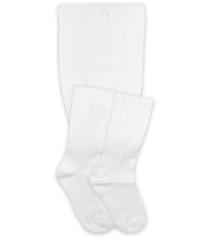 Jefferies White Cable Tights