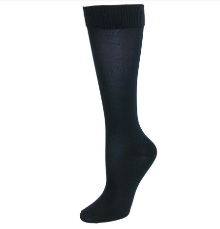 Jeffries Navy Seamless Knee Highs