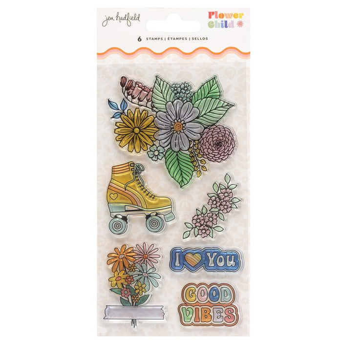 Jen Hadfield - Clear Stamps -  Flower Child