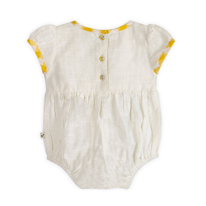 Josephine Lemons Embroidered Baby Romper Back (Organic)