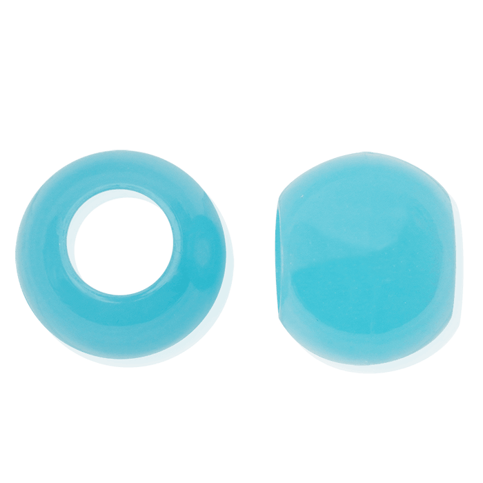 Joy Glow In the Dark Round Hair Beads XX-Large, 60 Count, Blue