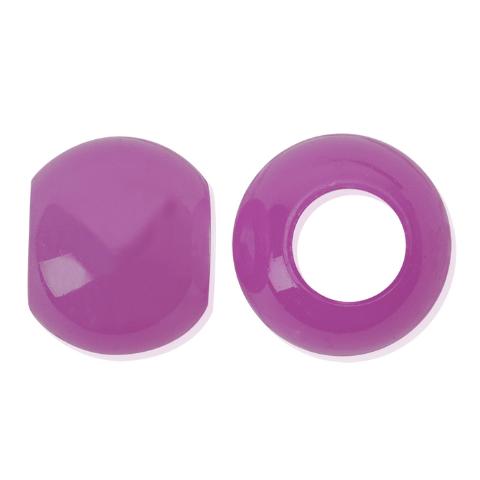 Joy Glow In the Dark Round Hair Beads XX-Large, 60 Count, Purple