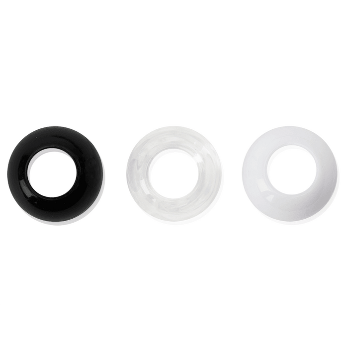 Joy Round Hair Beads XX-Large, 60 Count, Black, White, Clear