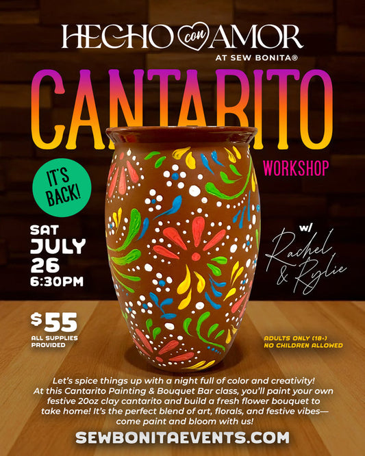 July 26, 2025 / 6:30pm-8:30pm - Cantarito Workshop